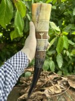 Handcrafted Buffalo Horn Tankard Mug - Image 11