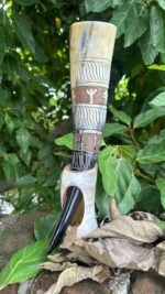 Handcrafted Buffalo Horn Tankard Mug - Image 4