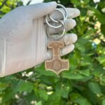 Buffalo Horn Viking Thor's Hammer (Mjölnir) Keychain – Norse Mythology Pendant