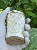 Buffalo Horn Shot With brass Rim - Image 5
