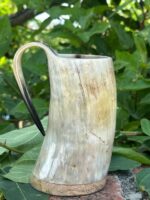 Buffalo Horn Mug with Natural Color