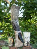 Viking Heritage Buffalo Horn Gift Set The Grand Norse Legacy Buffalo Horn Feast Set - Image 3