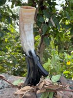 Howling  Fenrir Wolf Drinking Horn - Image 4