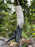 Howling  Fenrir Wolf Drinking Horn - Image 9