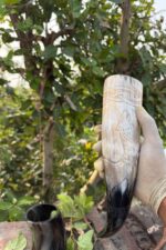 Howling  Fenrir Wolf Drinking Horn - Image 8