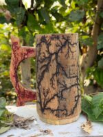 Lichtenberg Burned Wooden Tankard - Image 4