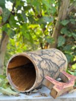 Lichtenberg Burned Wooden Tankard - Image 2