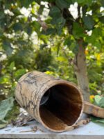 Lichtenberg Burned Wooden Tankard - Image 5