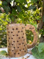 Raven Guardian Hand-Carved Wooden Tankard Hand-Carved Wooden Tankard Viking-style, Norse, or Celtic Wooden Tankard. - Image 6