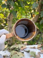 Raven Guardian Hand-Carved Wooden Tankard Hand-Carved Wooden Tankard Viking-style, Norse, or Celtic Wooden Tankard. - Image 4