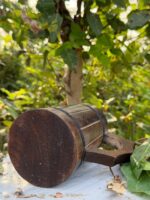 Barrel-Style Wooden Mug Rustic Barrel-Style Wooden Mug Stave-Design Wooden Beer Mug Medieval / Tavern-Style Wooden Mug - Image 2