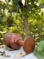 Viking Knotwork Hand-Carved Wooden Goblet Carved Wooden Chalice Celtic Knot / Norse Style Wooden Goblet. - Image 2